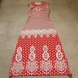 Boho Large Mutlicolored Sleveless  Maxi Dress